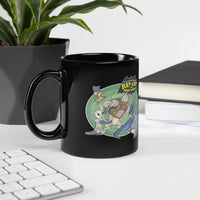 Batcat and Mouse Wonder Crew Black Glossy Mug