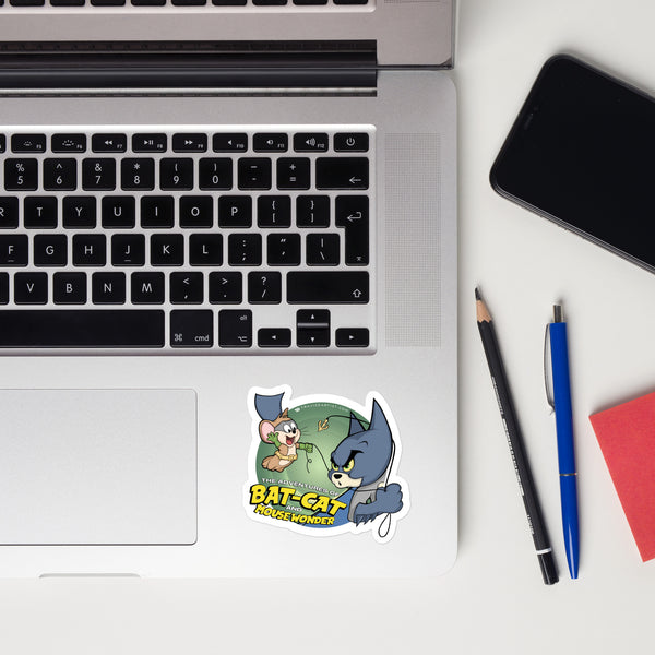 Batcat and Mouse Wonder Icon Sticker